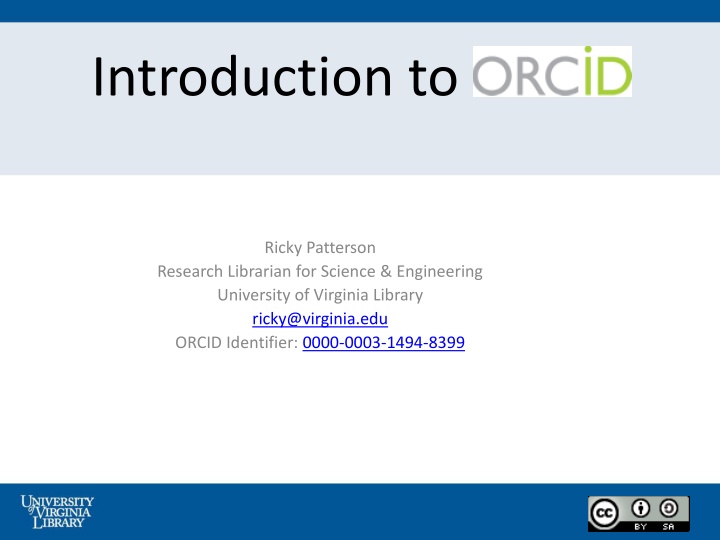 introduction to orcid n.w