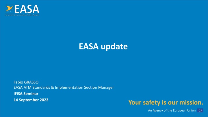 EASA Update on Regulation 2020/469 and FIS/AFIS Requirements