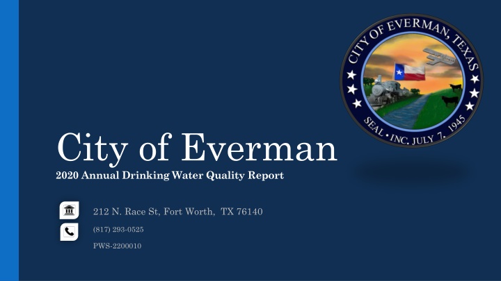 city of everman 2020 annual drinking water n.w