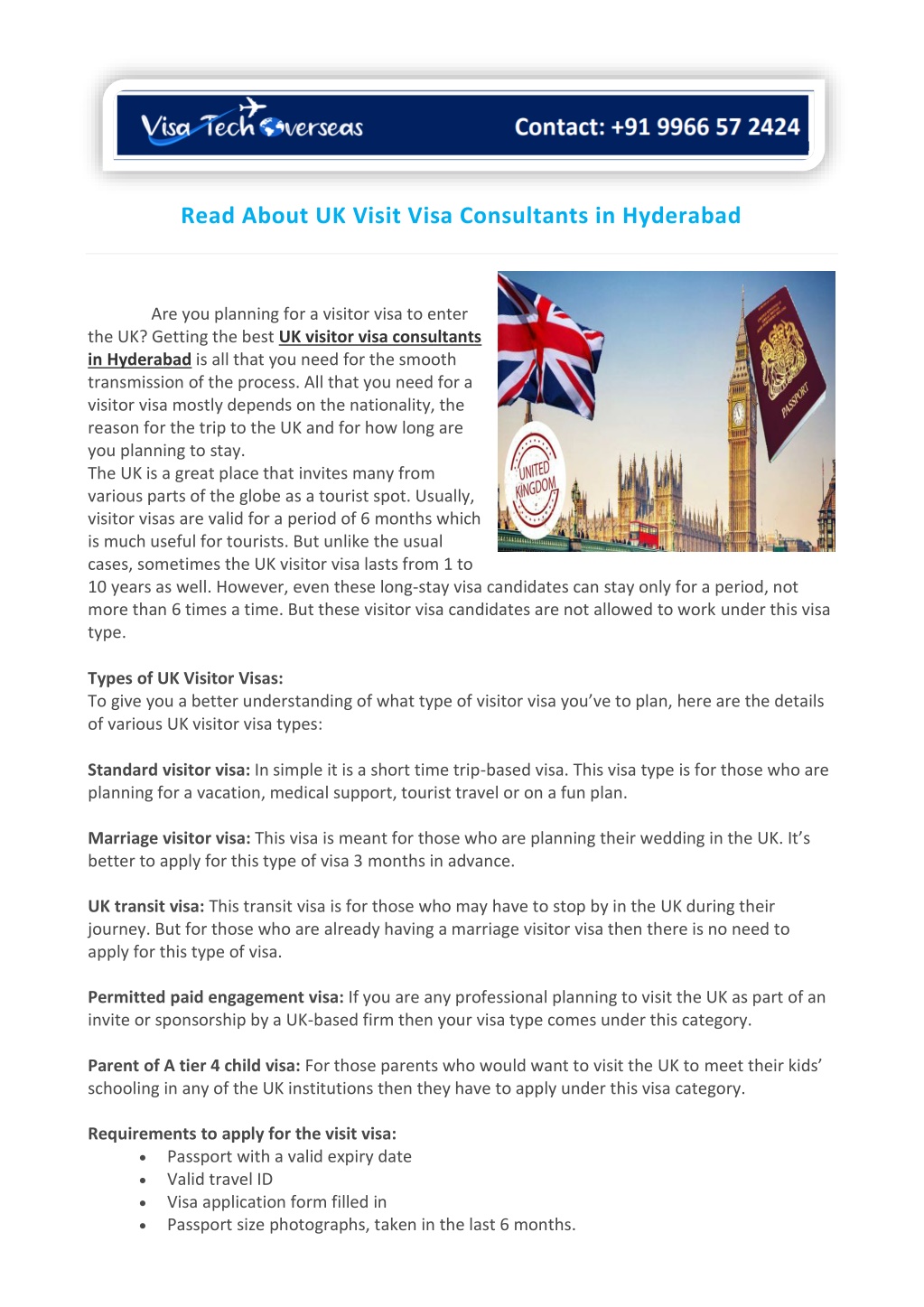 read about uk visit visa consultants in hyderabad l.w
