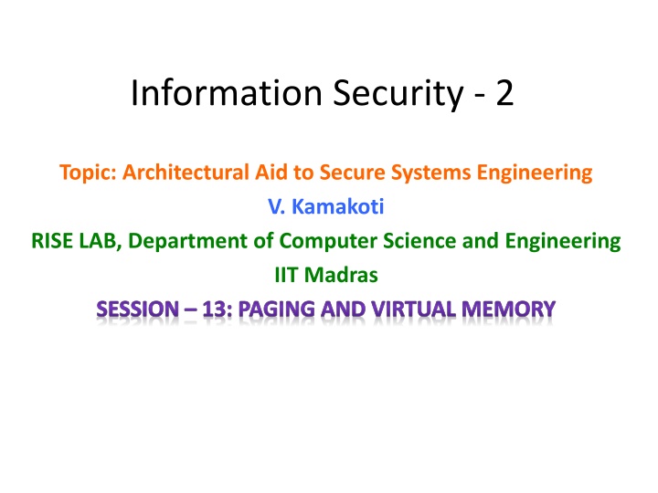 information security 2 n.w
