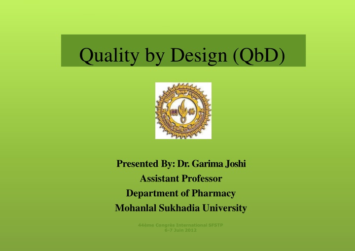 quality by design qbd n.w