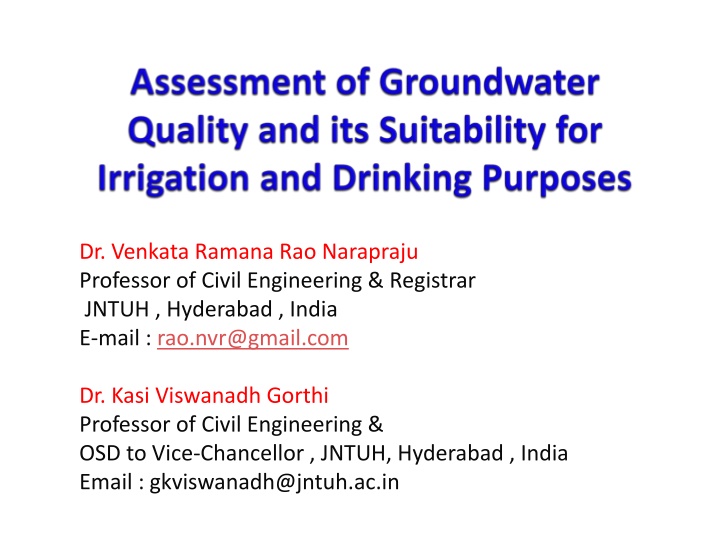 Increasing Threats to Groundwater Quality in Coastal Regions