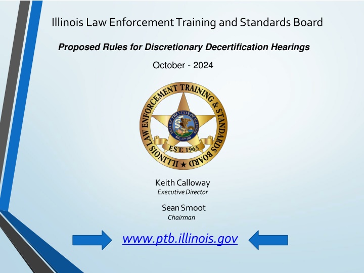 Proposed Rules for Decertification Hearings by Illinois Law Enforcement Training Board