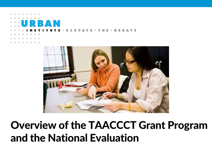 overview of the taaccct grant program n.w