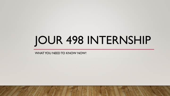 Internship Requirements and Opportunities in Journalism and PR