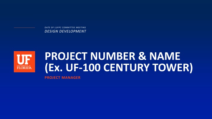 Presenting Project Overview and Development Progress