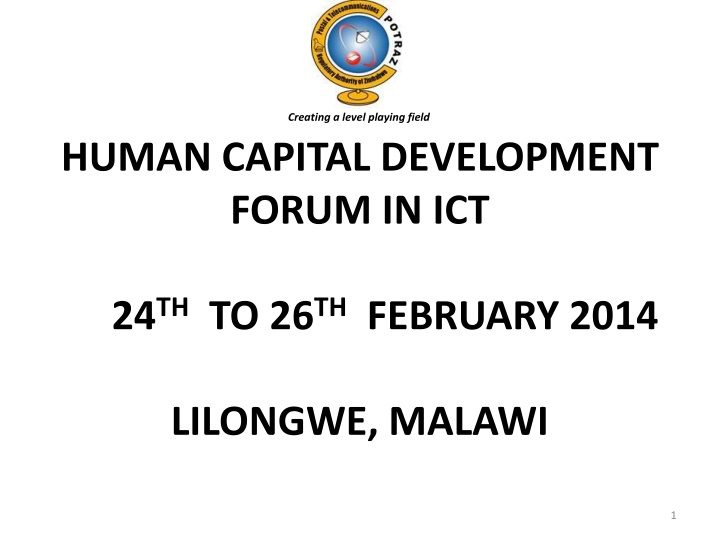 Human Capital Development Forum in ICT - Strategies for Managing Change