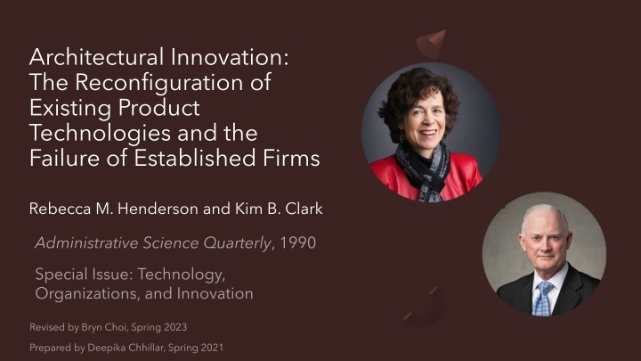Architectural Innovation and Competitive Consequences