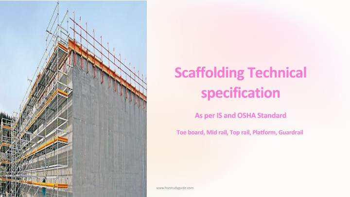 scaffolding technical specification n.w