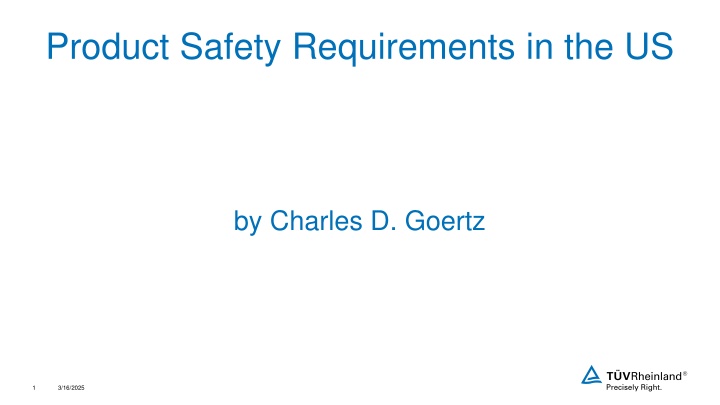 product safety requirements in the us n.w