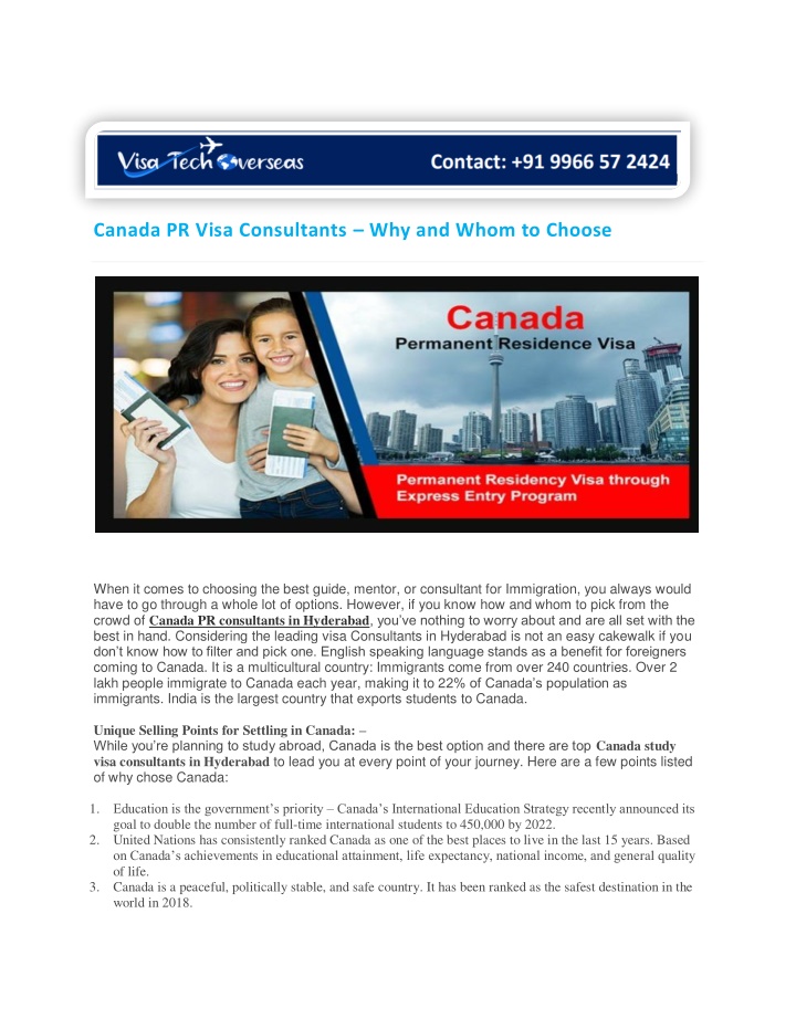 canada pr visa consultants why and whom to choose n.w