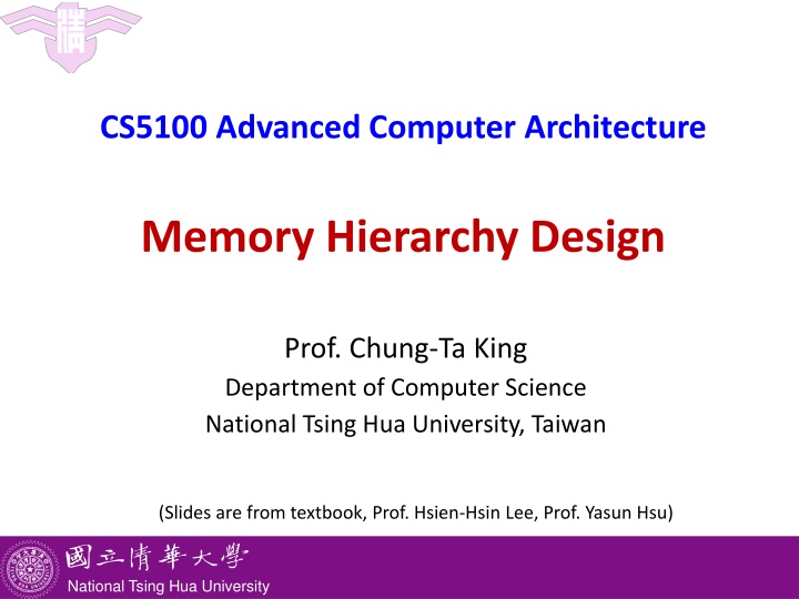Memory Hierarchy Design and Cache Optimization Techniques