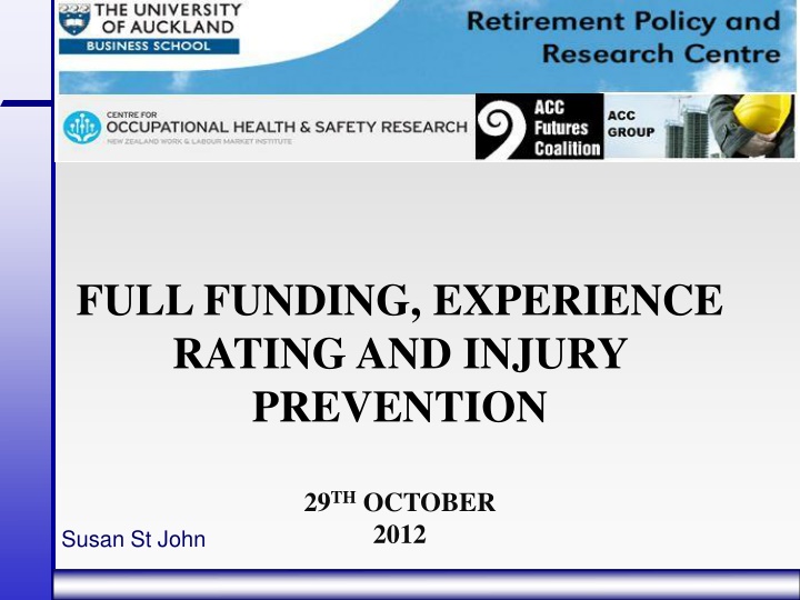 full funding experience rating and injury n.w