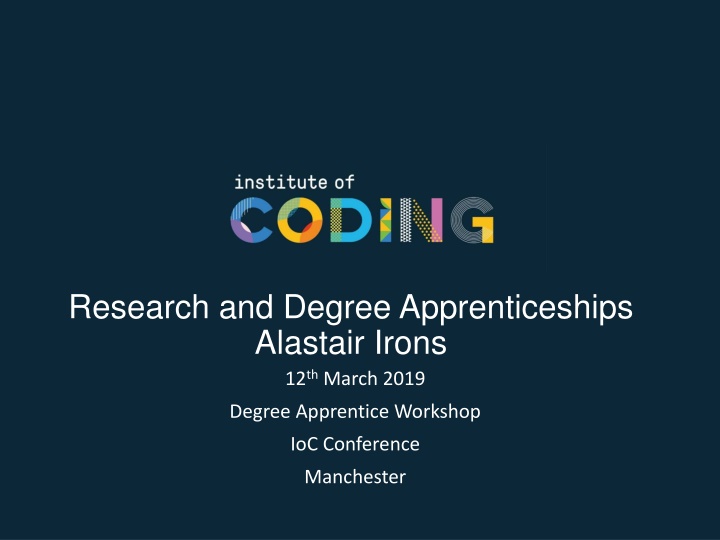 research and degree apprenticeships alastair n.w
