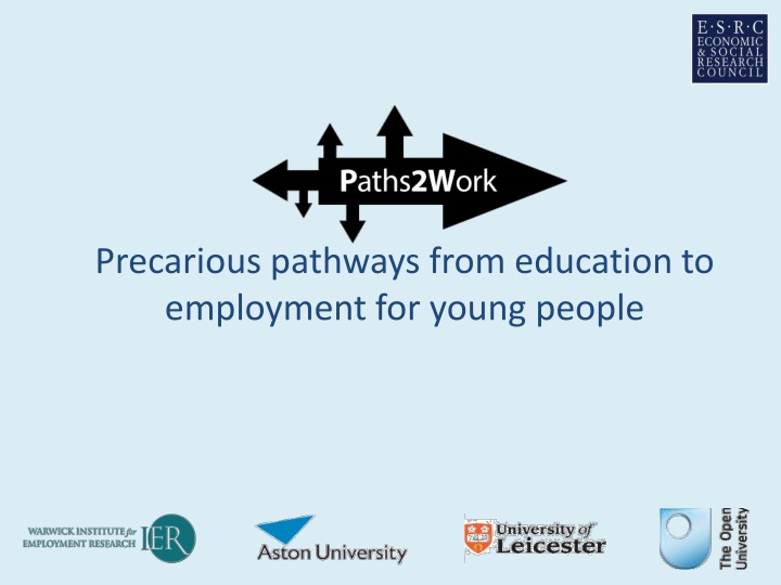 precarious pathways from education to employment n.w