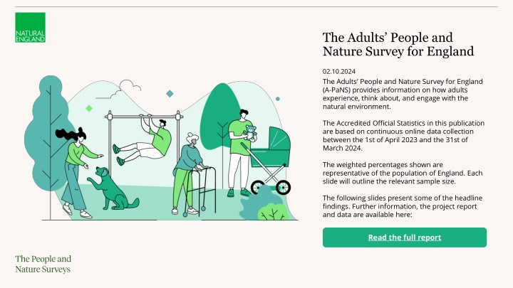 the adults people and nature survey for england n.w