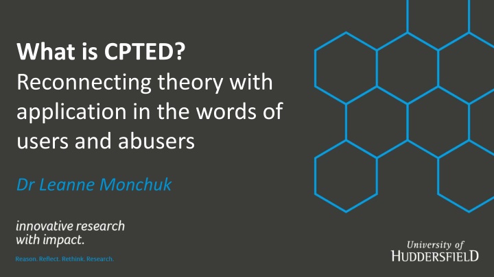 Reconnecting Theory with Application in CPTED
