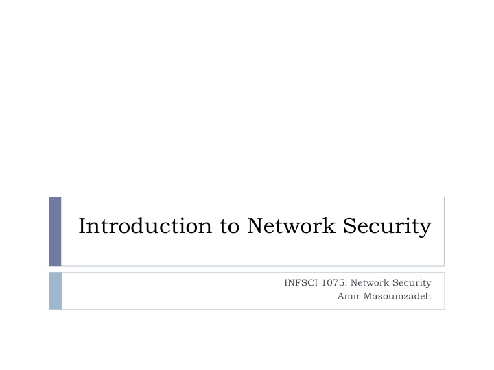 introduction to network security n.w