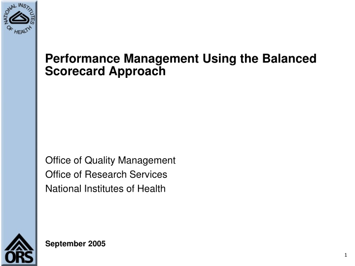 performance management using the balanced n.w