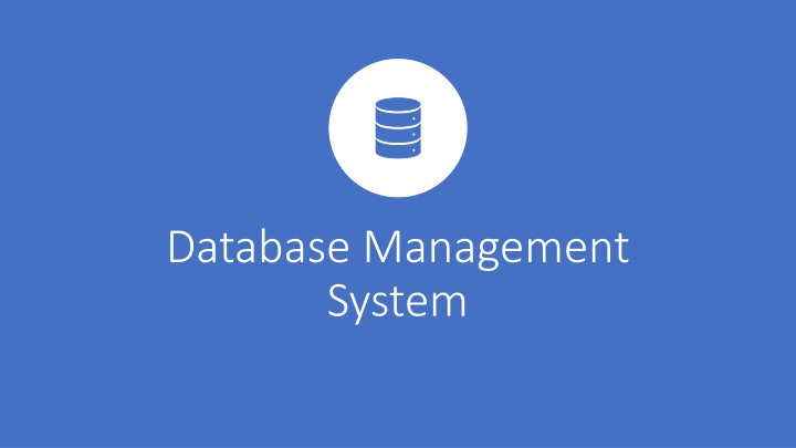 Database Management System Overview