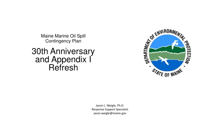 maine marine oil spill contingency plan 30th n.w