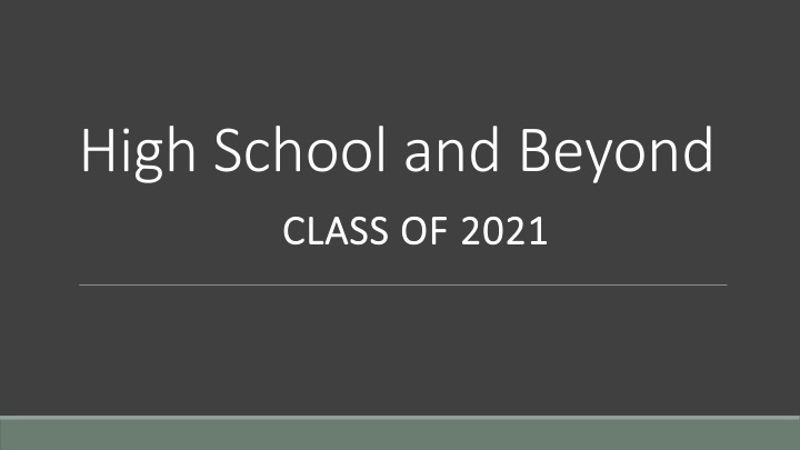 high school and beyond n.w