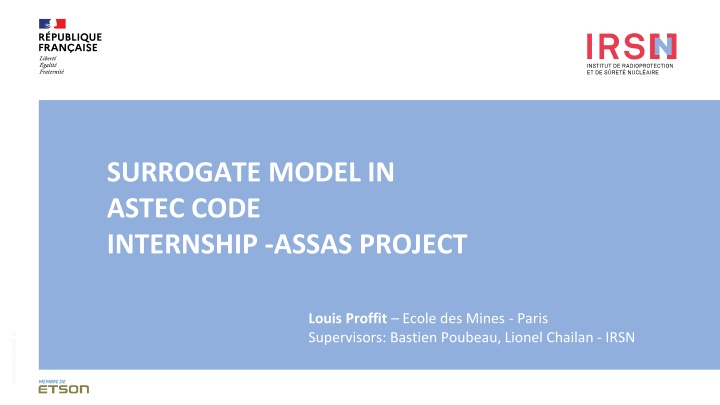 Accelerating ASTEC Simulation Using AI