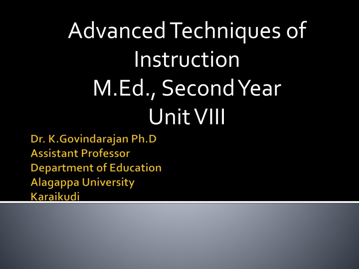 Different Learning Theories and Instructional Approaches