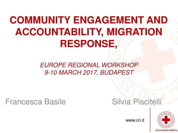 community engagement and accountability migration n.w