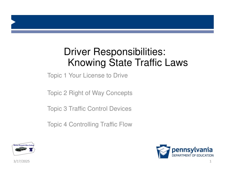 driver responsibilities knowing state traffic laws n.w