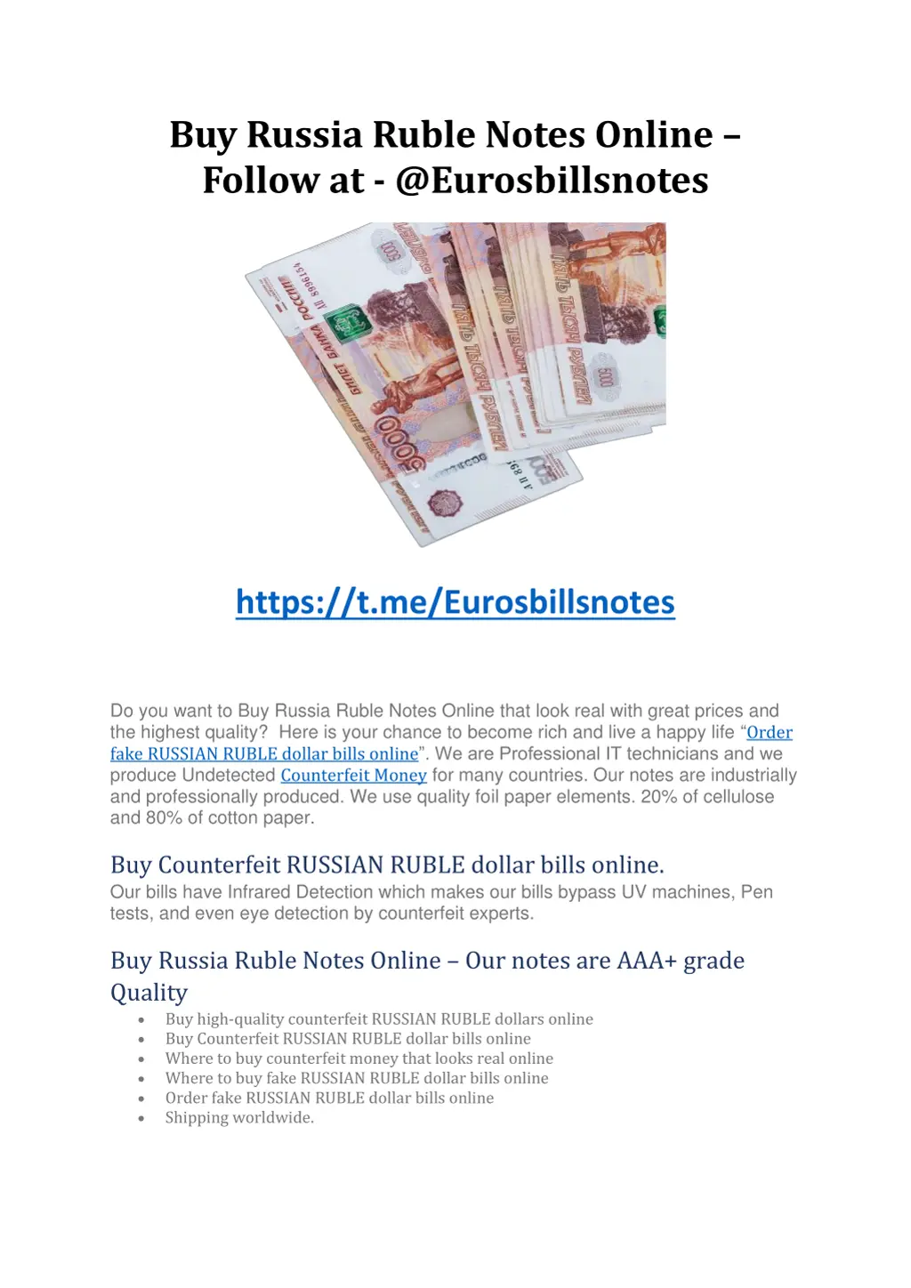 buy russia ruble notes online follow n.