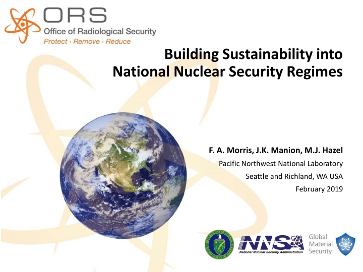 building sustainability into national nuclear n.w