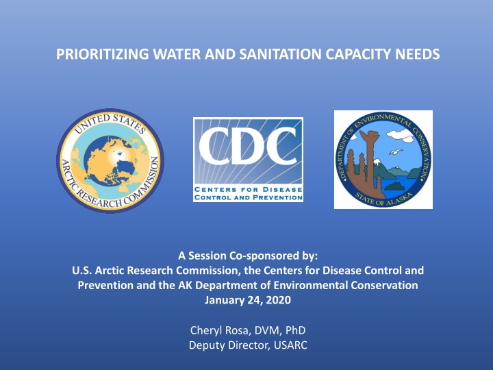 Prioritizing Water and Sanitation Capacity Needs Workshop