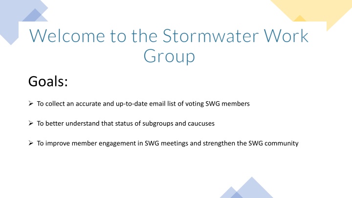 Enhancing SWG Member Engagement and Strengthening Community Bonds