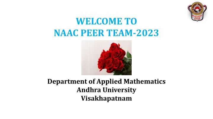 WELCOME TO NAAC PEER TEAM-2023