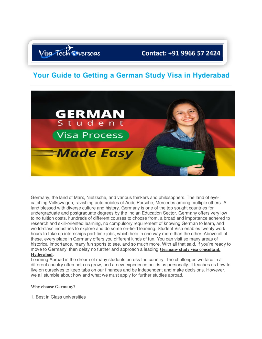 your guide to getting a german study visa l.w