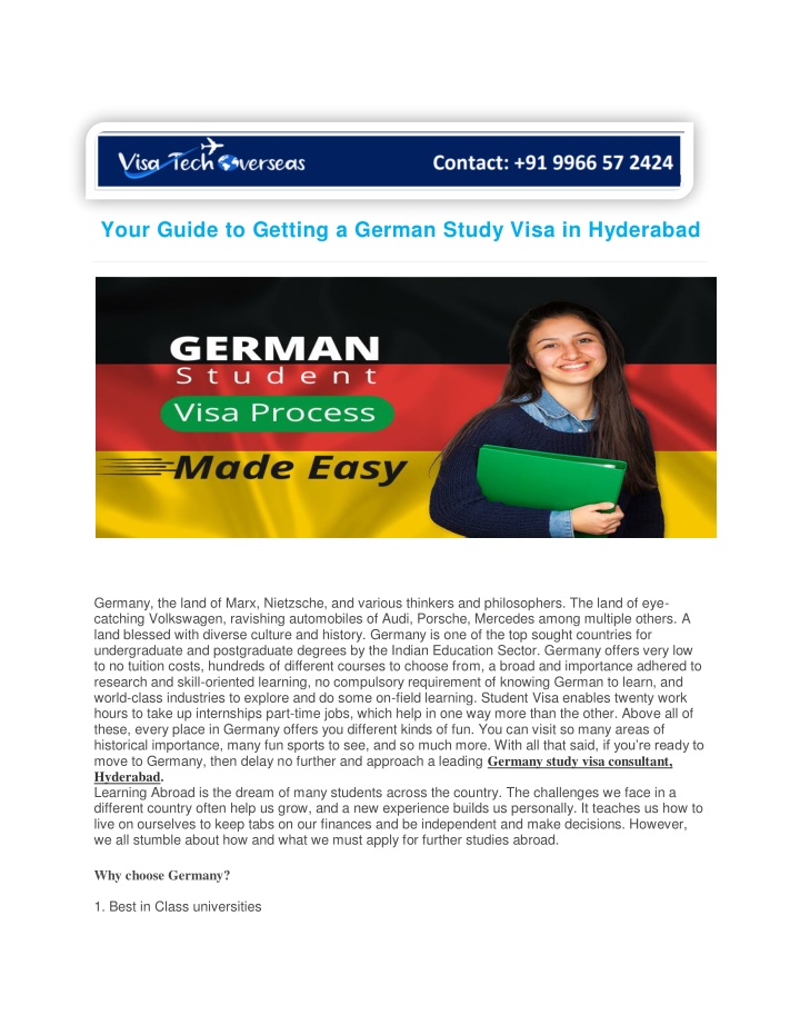 your guide to getting a german study visa n.w