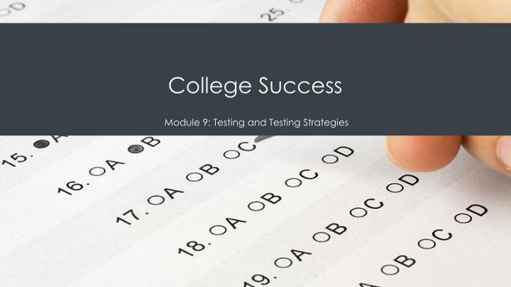 Effective Testing Strategies and Techniques