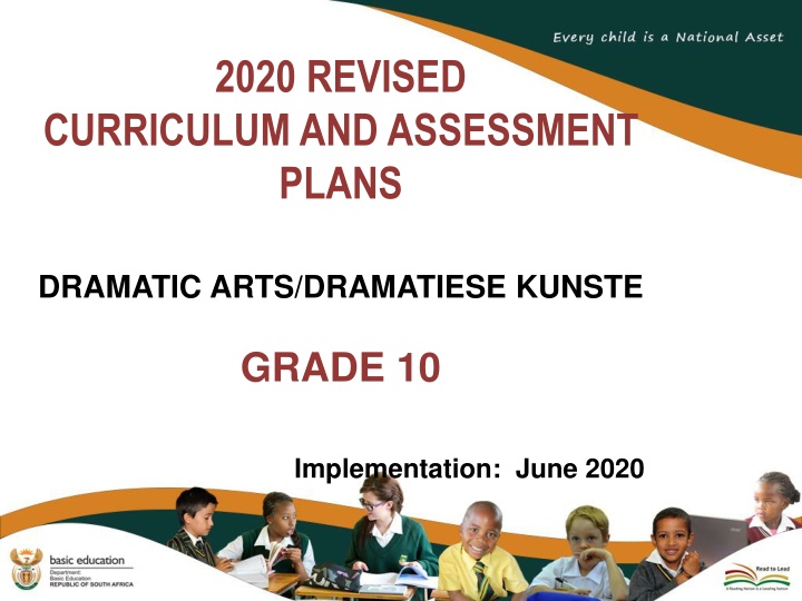 2020 Revised Dramatic Arts Curriculum for Grade 10