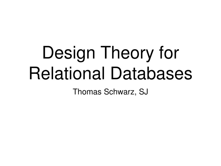 design theory for relational databases thomas n.w