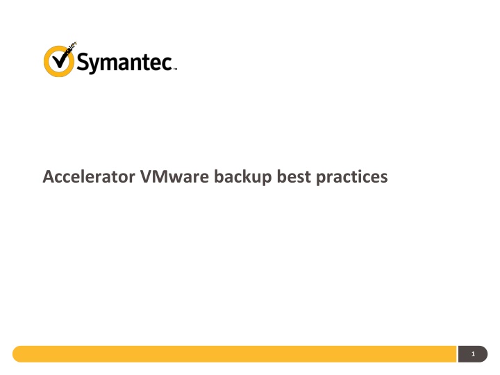 accelerator vmware backup best practices n.w
