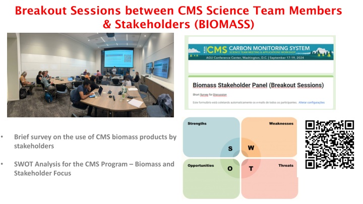 breakout sessions between cms science team n.w