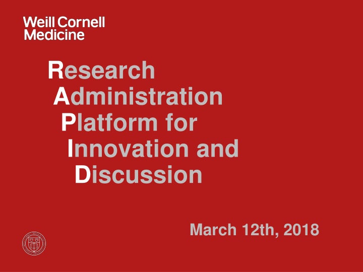 research administration platform for innovation n.w