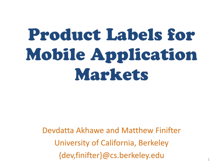devdatta akhawe and matthew finifter university n.w