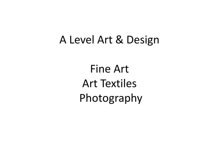 A-Level Art & Design: Creative Learning Experiences