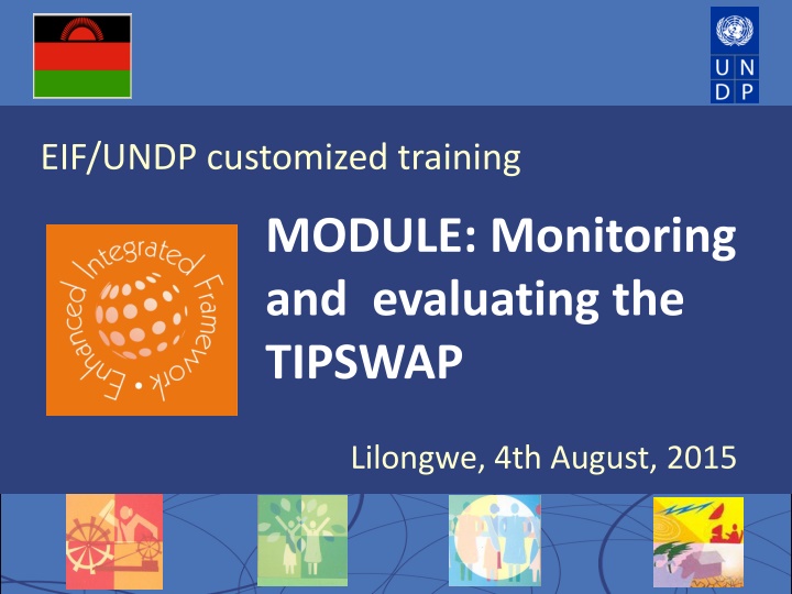 Customized Training on Monitoring and Evaluating TIPSWAP