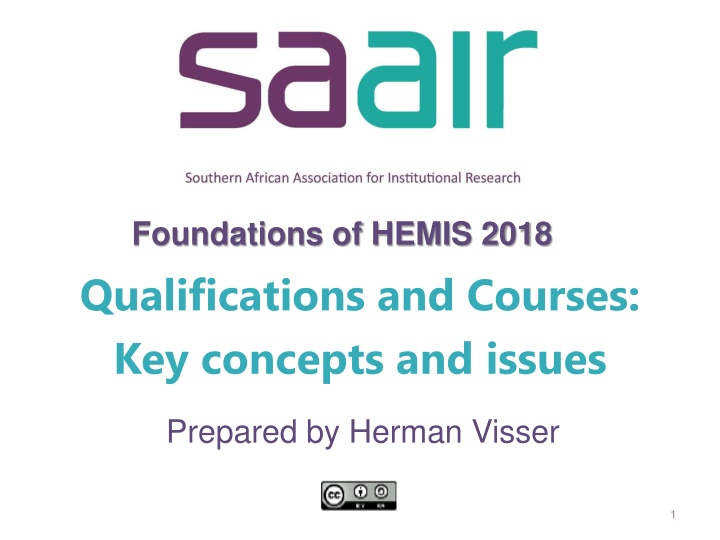 Key Concepts and Issues in HEMIS Qualifications