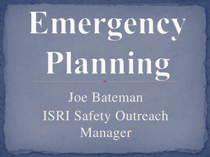 emergency planning n.w