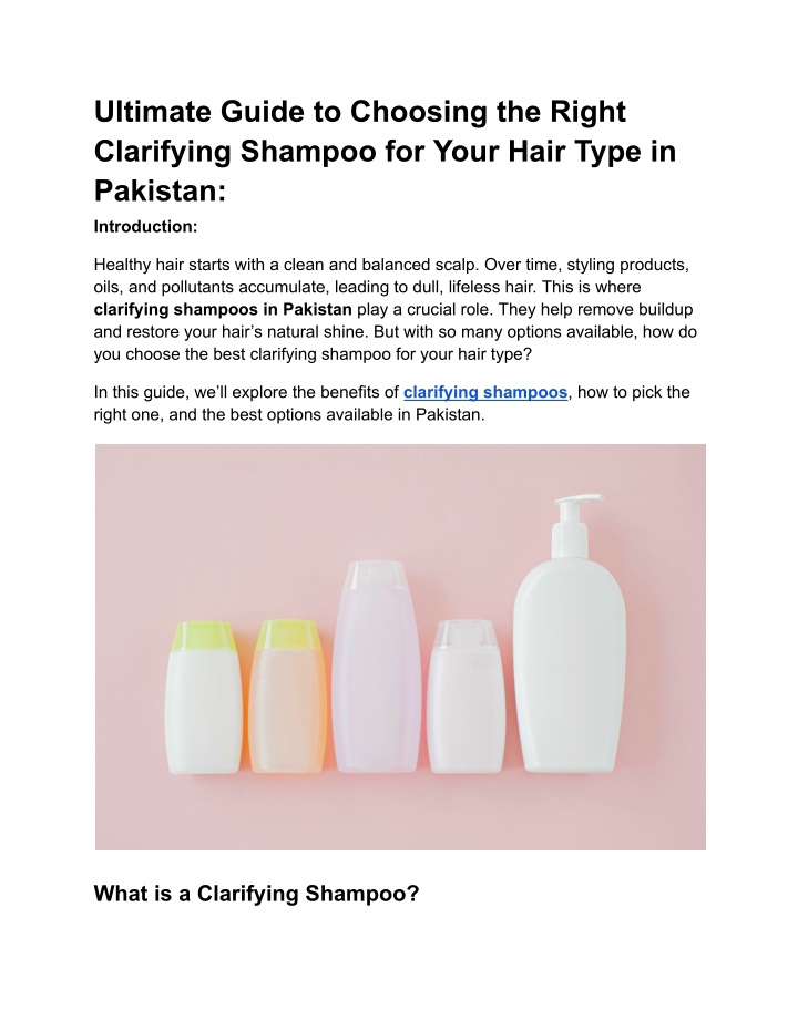 ultimate guide to choosing the right clarifying n.w